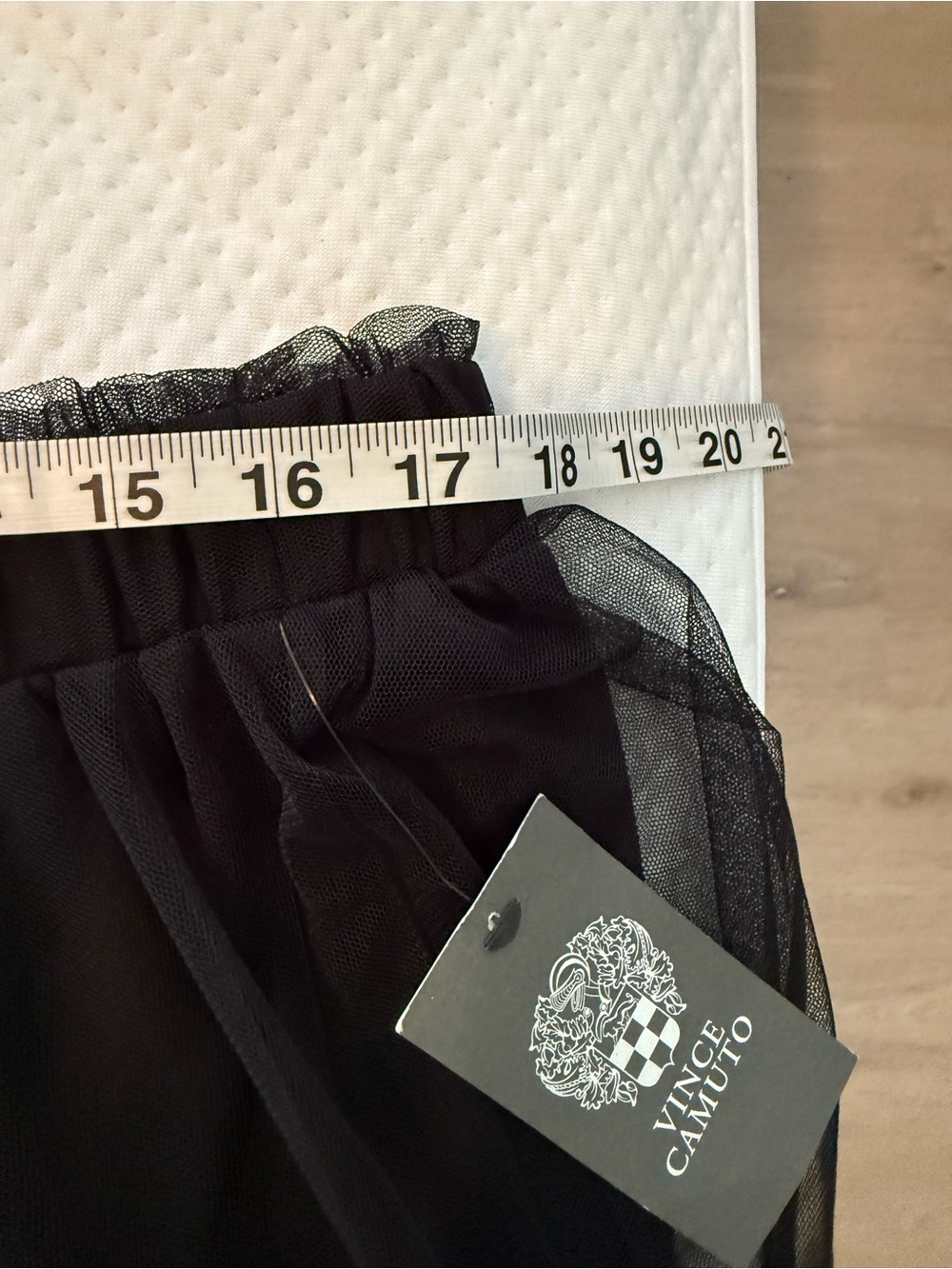 Vince Camuto Black Maxi Tulle Skirt - Picture 5 of 6